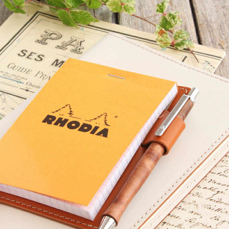 ロディア メモパッド 12 / RHODIA no.12 / 革 8色 メモカバー ヌメ革 レザー B7 ロディア カバー メモ帳 手帳・ノート  ノート メンズ レディース かわいい おしゃれ シンプル 名入れ / 誕生日 プレゼント にも | メモカバー,メモパッド |  手作りブラン・クチュール村