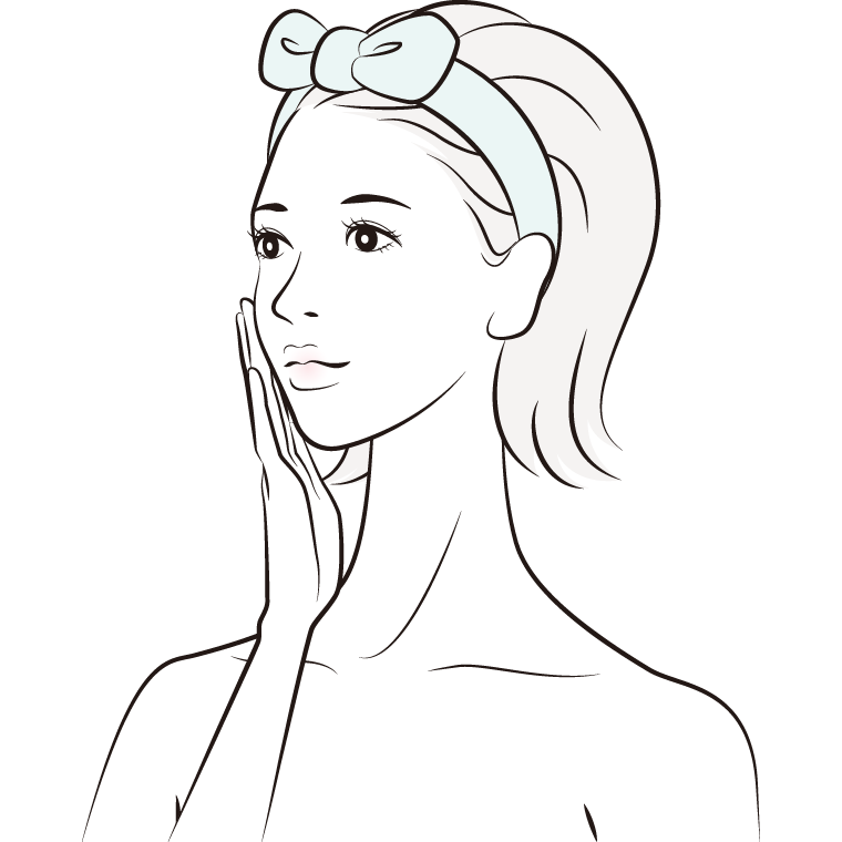 お手持ちの化粧水や乳液を使う