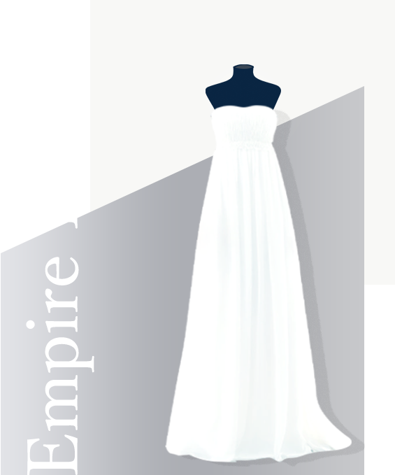 エンパイアラインのウエディングドレスをお召し頂く花嫁様におすすめのブライダルインナー｜純日本製ブライダルインナーbridalbloomのビスチェ