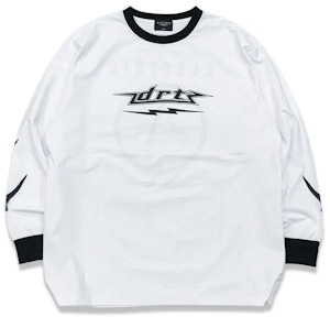 DRT×ELECTRIC TROPHY SHOT DRY L/S TEE 白 ELECTRIC × DRT TROPHY SHOT DRY L/S TEE | ルアー,DRT | 【BASS