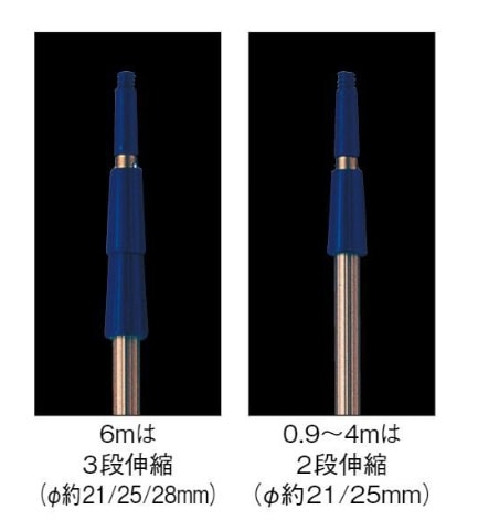 プロテック 伸縮ポール（２段式） 2m の通販