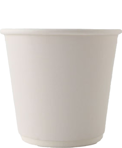 二重紙カップ ホワイト90mm口径 8ozの画像