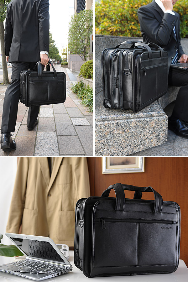 サムソナイト ビジネスバッグ 大容量 メンズ Samsonite ブリーフケース 本革 B4 ビジネス バッグ  2way-こだわりのメンズバッグ・小物専門店　紳士の持ち物