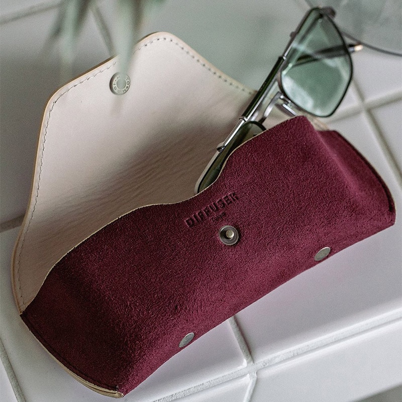 DIFFUSER メガネケース TECH SUEDE EYEWEAR CASE セミハードタイプ 