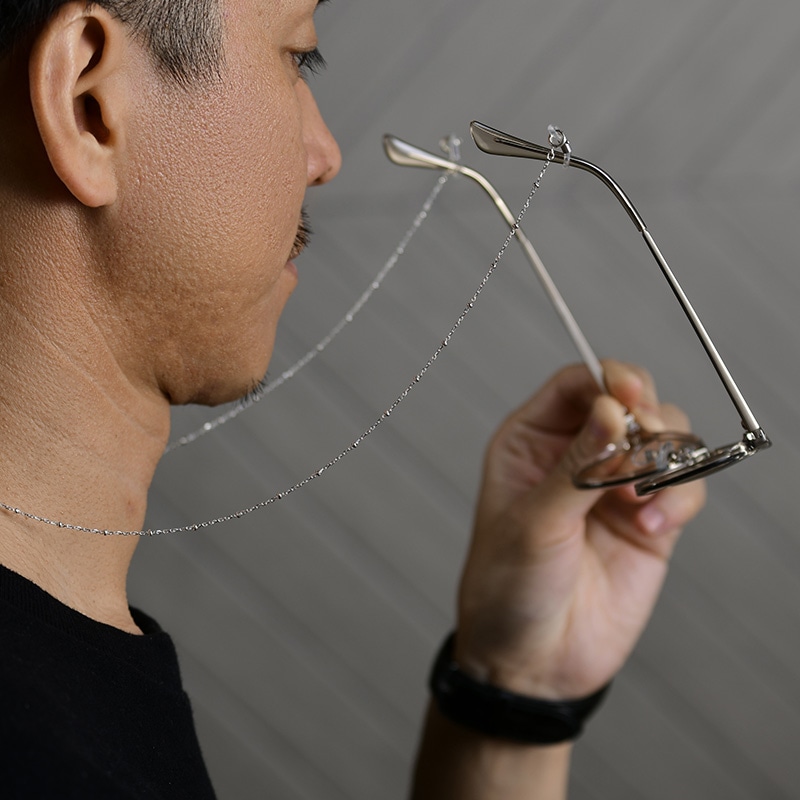 DANTE グラスチェーン オーバル 眼鏡チェーンめがねチェーン/おしゃれ