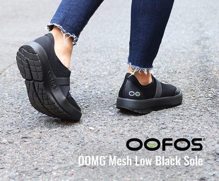 ե/OOFOS OOMG Mesh Low Black Sole(ॸå)ꥫХ꡼塼