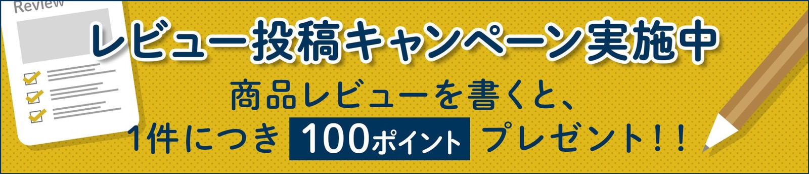 レビュー投稿でポイントプレゼント