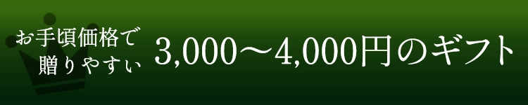 お手頃で贈りやすい3,000〜4,000円のギフト