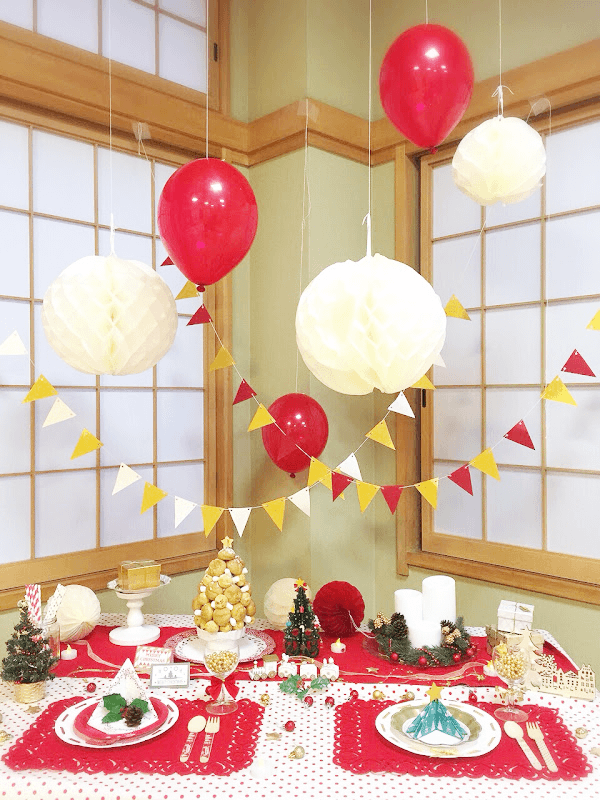 ママが作るクリスマステーブルコーディネート パーティーギャラリー 一般社団法人 日本バースデープランナー協会