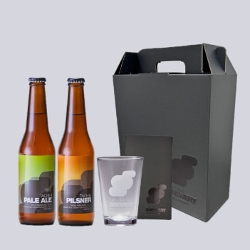 ギフト箱付きおまかせビール2本とグラスセット