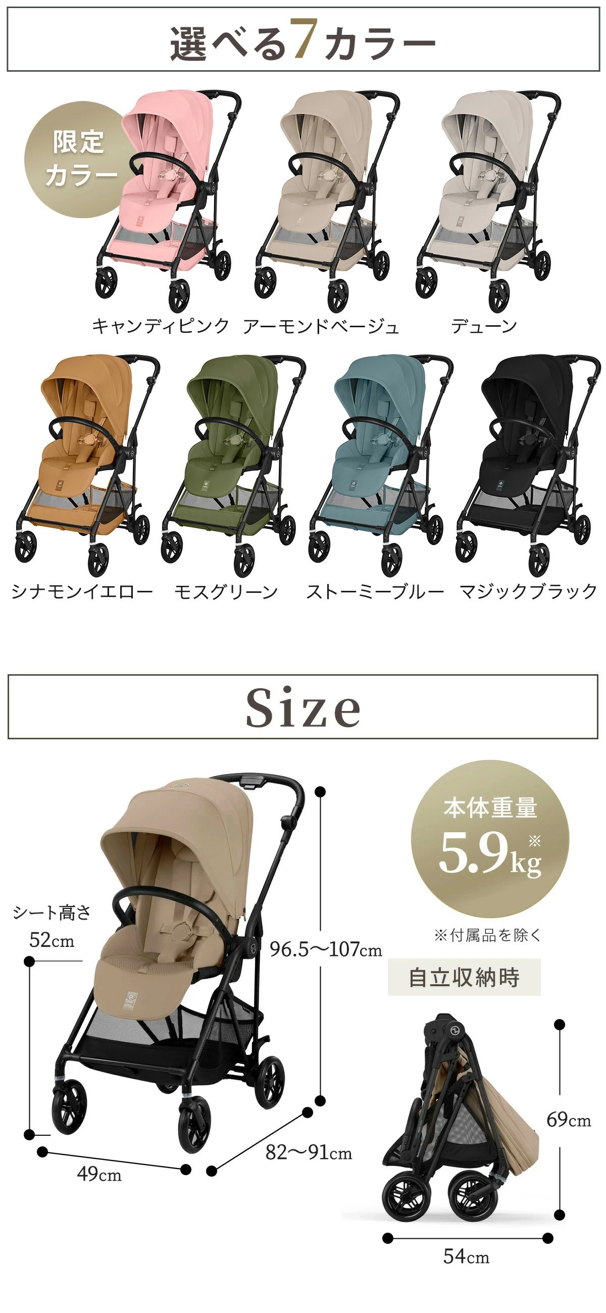 cybex サイベックス メリオ カーボン /キャンディピンク【2026年最新