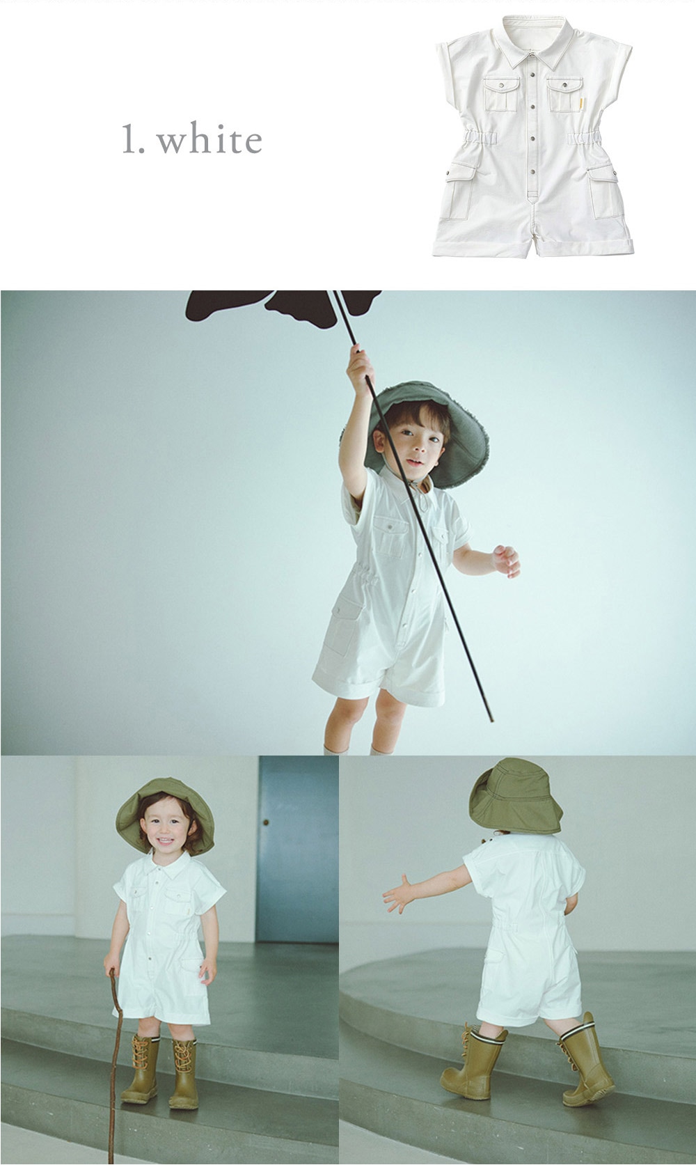 MARLMARL マールマール サファリ ジャンプスーツ (110-120cm