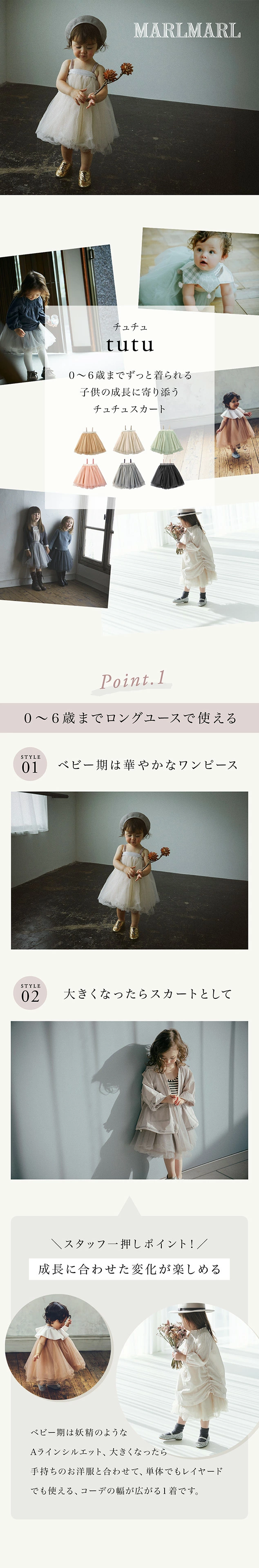 マールマール MARLMARL チュチュ ピーチオフ ブリべビ通販