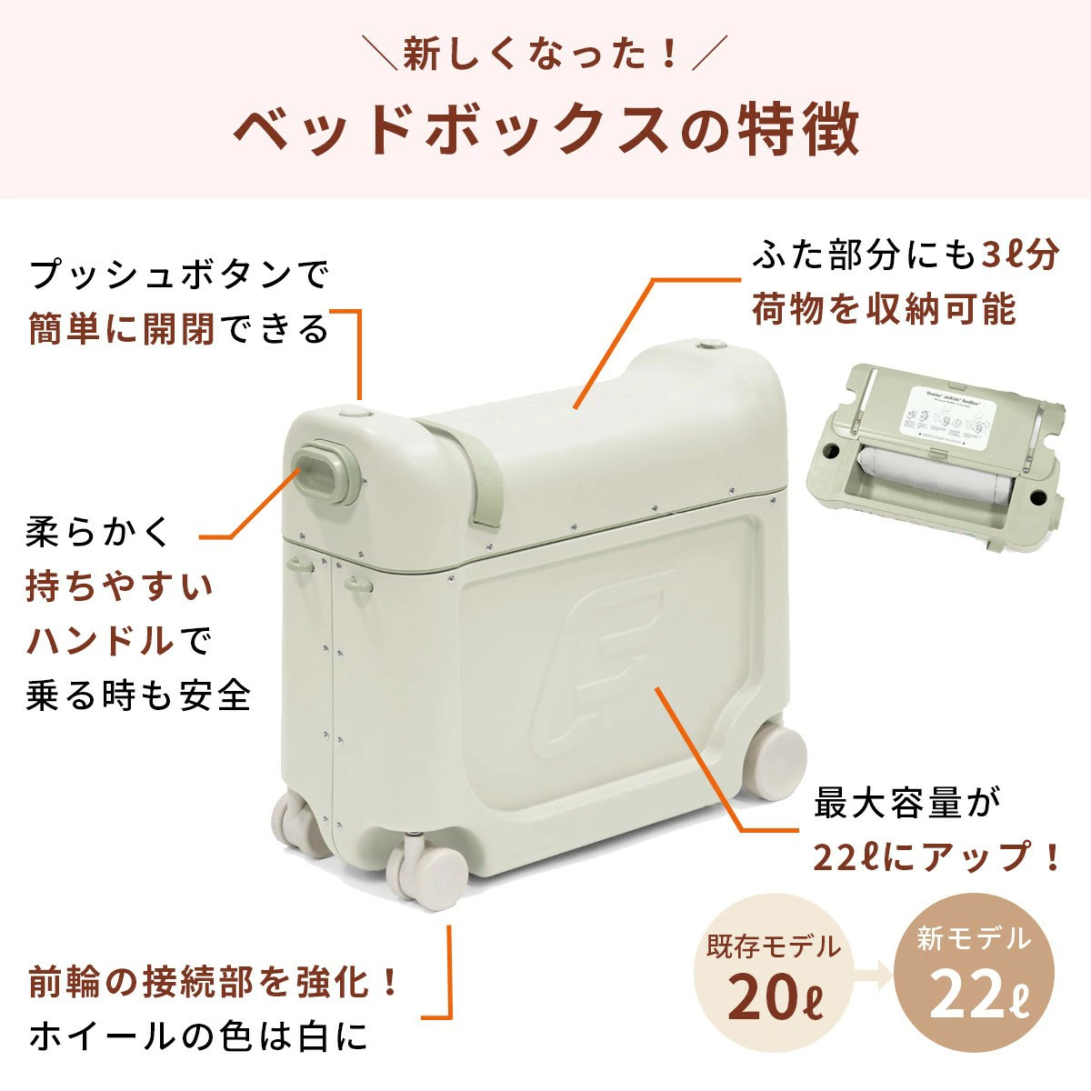 STOKKE ストッケ ジェットキッズ ベッドボックス / シーグリーン