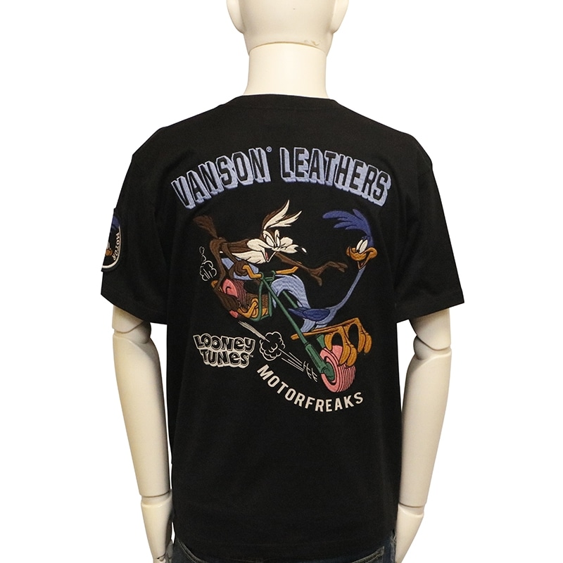 VANSON × LOONEY TUNES ロードランナー × ワイリー・コヨーテ 刺繍  