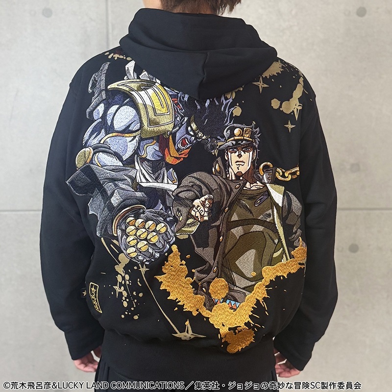 ジョジョの奇妙な冒険　パーカー 絡繰魂 からくりだましい × JOJO 空条承太郎 ジップアップパーカー
