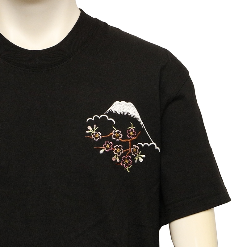 TEN STRIKE × Sanrio ハローキティと日本地図 刺繍 半袖 Tシャツ
