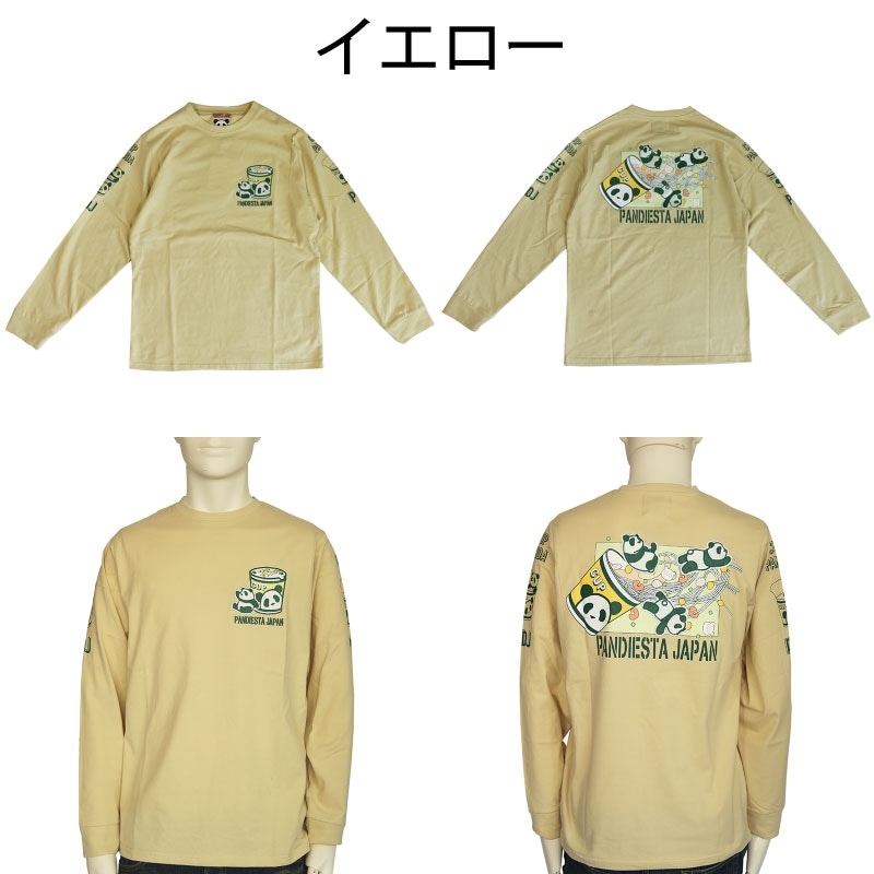 PANDIESTA JAPAN パンディエスタ ジャパン 熊猫ヌードル 長袖 Tシャツ