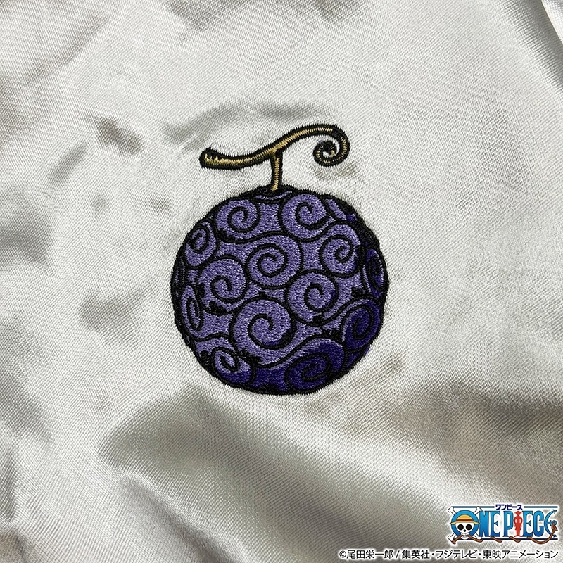 絡繰魂 × ONE PIECE ルフィ (エルバフ) 刺繍 リバ－シブル スカジャン