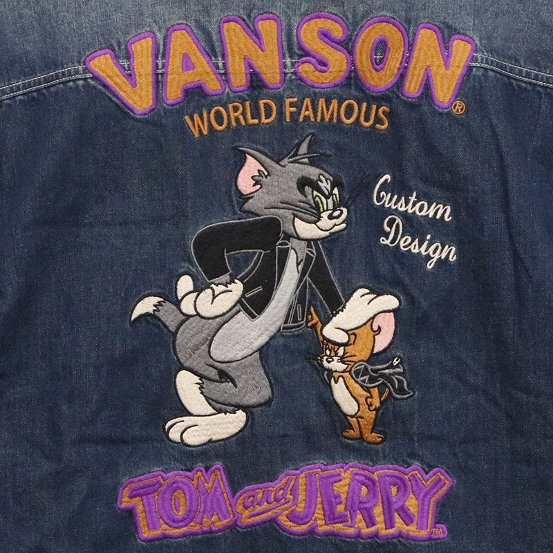 VANSON×TOM＆JERRY トム＆ジェリー デニム 刺繍 メニーポケット良かったらのぞいてみて下さい