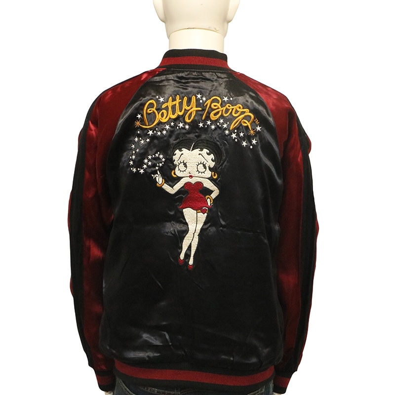 NEVERMIND × BETTY BOOP 妖狐 ベティ 刺繍 リバーシブル スカジャン