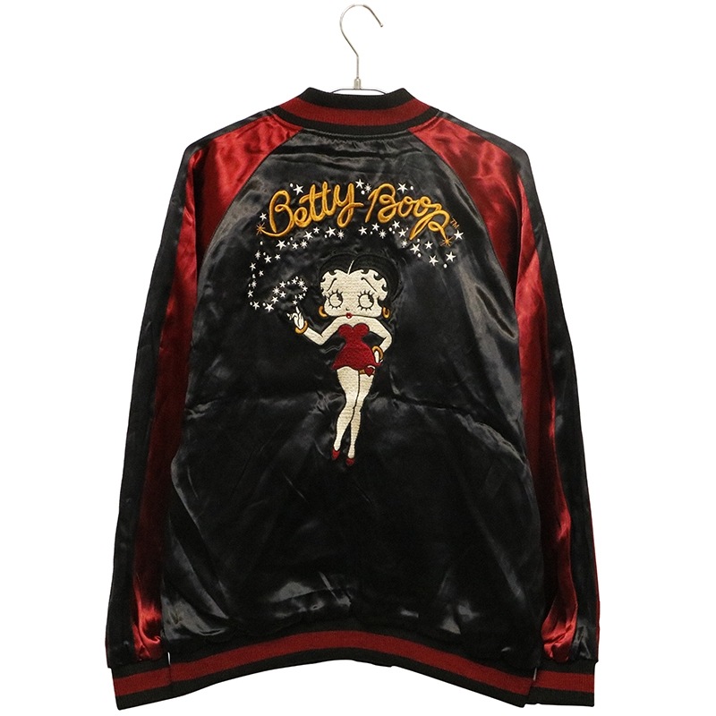 NEVERMIND × BETTY BOOP 妖狐 ベティ 刺繍 リバーシブル スカジャン