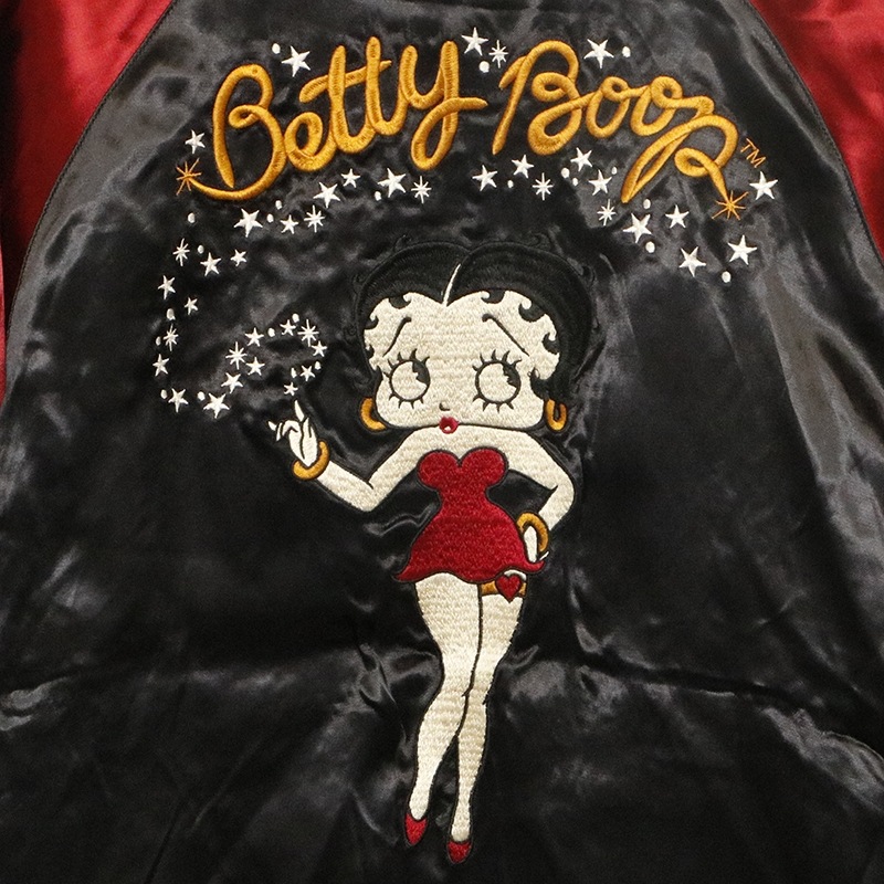 NEVERMIND × BETTY BOOP 妖狐 ベティ 刺繍 リバーシブル スカジャン