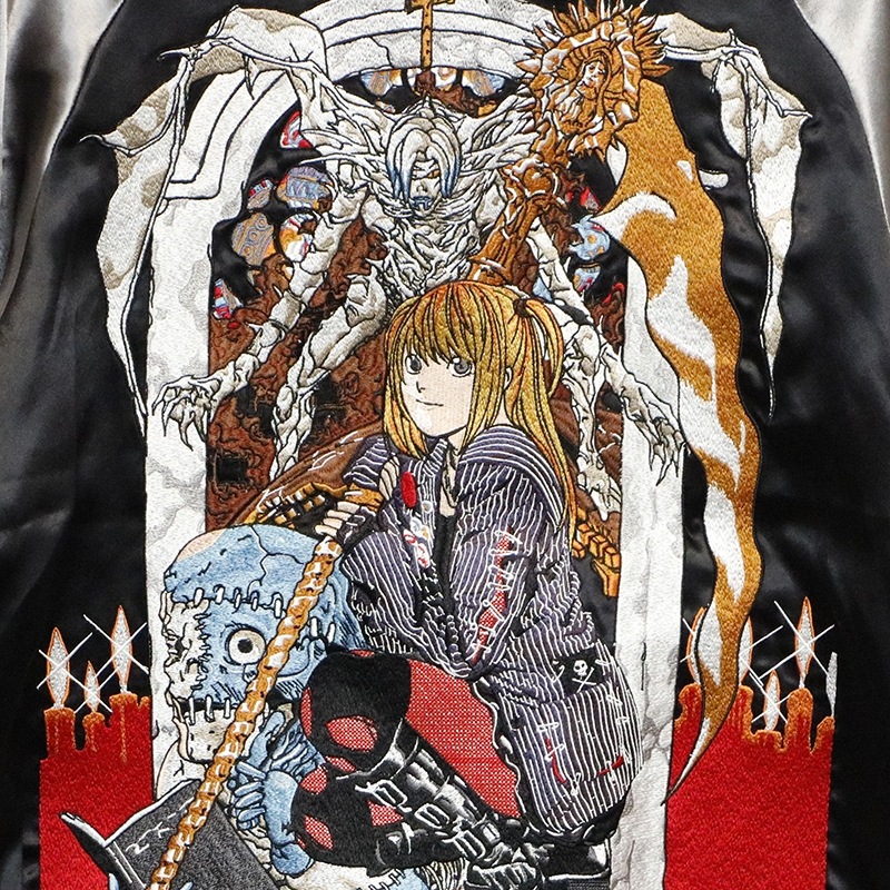 P.N.UNDERGROUND × DEATH NOTE ミサ 刺繍 リバーシブル スカジャン