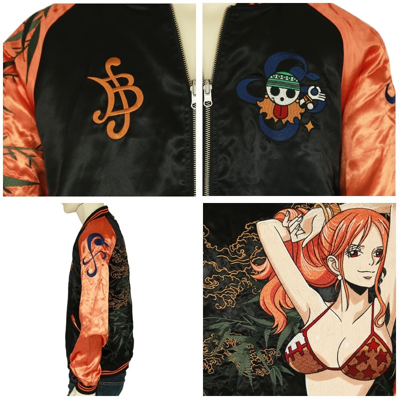 絡繰魂/カラクリダマシイ × ONE PIECE/ワンピース 泥棒猫 ナミ 柄 刺繍