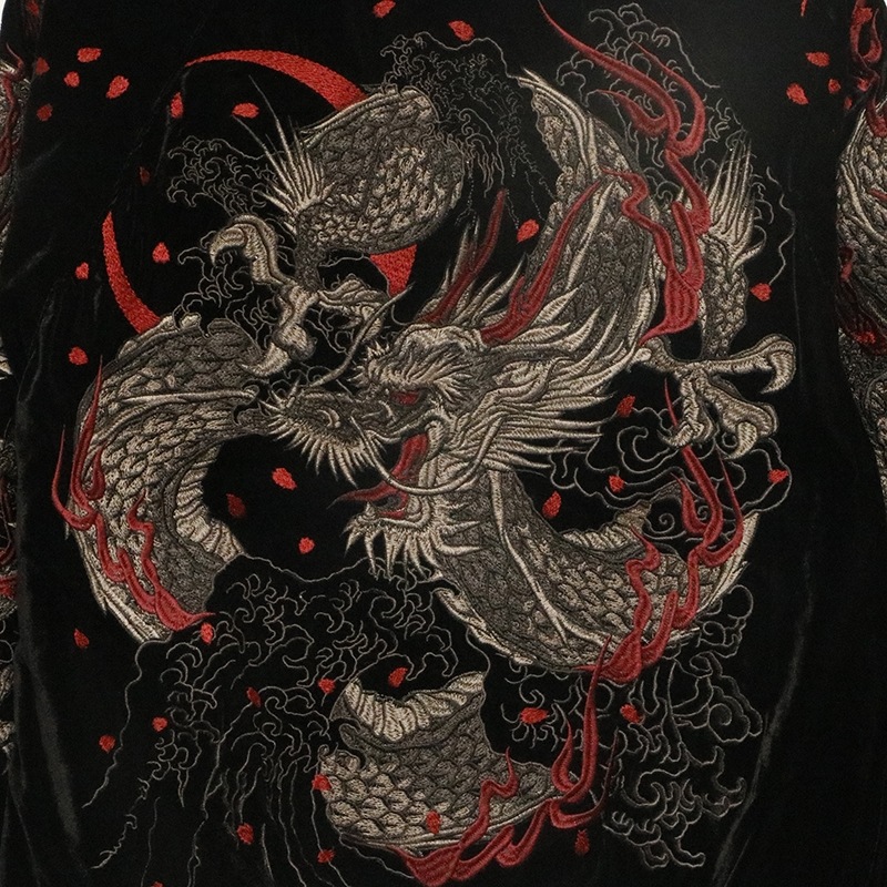 朧 おぼろ 龍 刺繍 和柄 別珍 スカジャン（ 9053851 ） | 和柄ブランド
