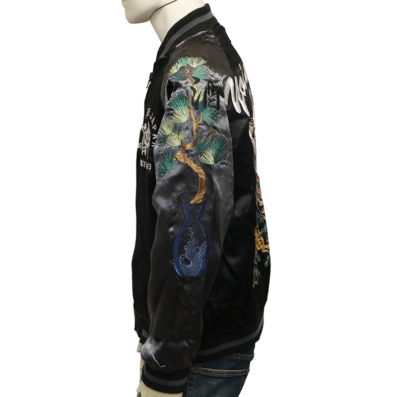 YOIDORE よいどれ 酔い猫 刺繍 リバーシブルスカジャン ( 835100