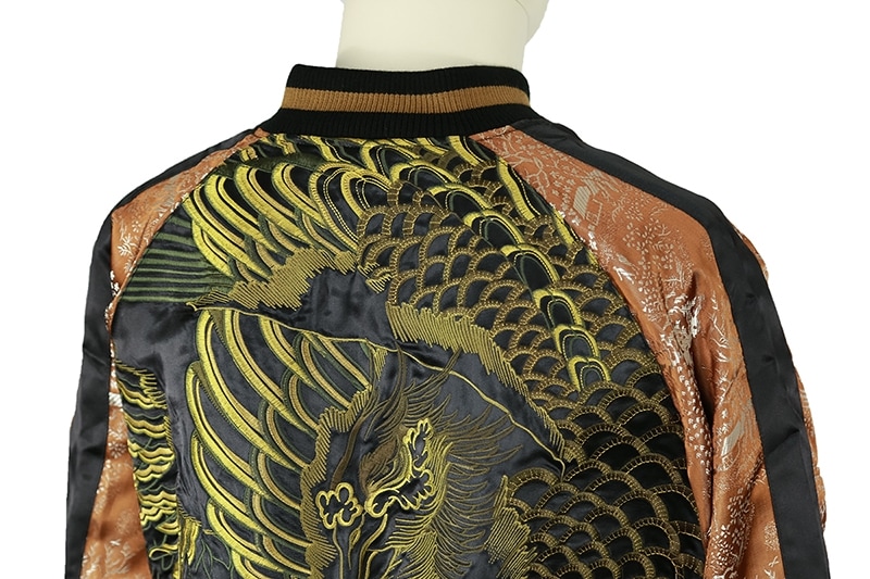 花旅楽団/ハナタビガクダン 狐の嫁入り 刺繍 和柄スカジャン （SSJ-511