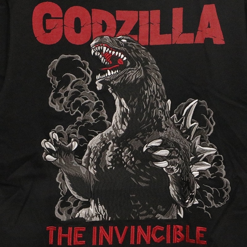 1994年 GODZILLA ゴジラ エンブレム 刺繍 半袖 ポロシャツ ゴジラ 刺繍 半袖Tシャツ （ GZL-2503 ）