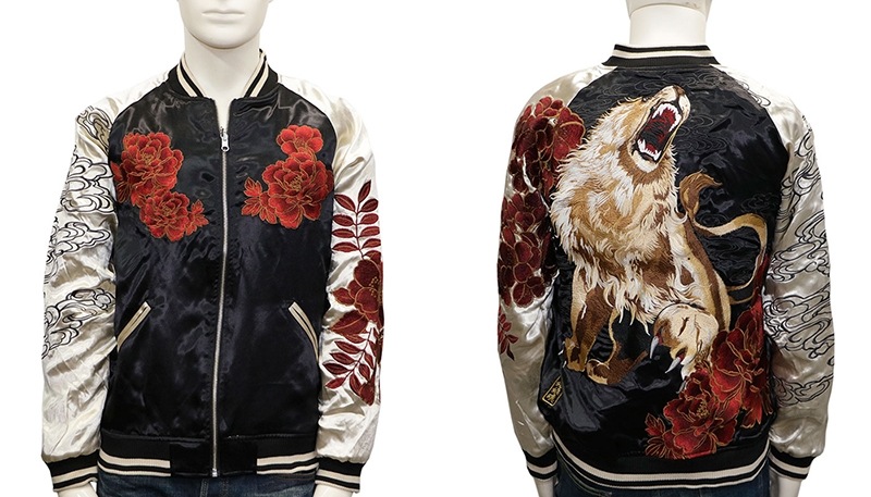 絡繰魂 粋 カラクリダマシイ イキ 百獣の王 柄 刺繍 和柄