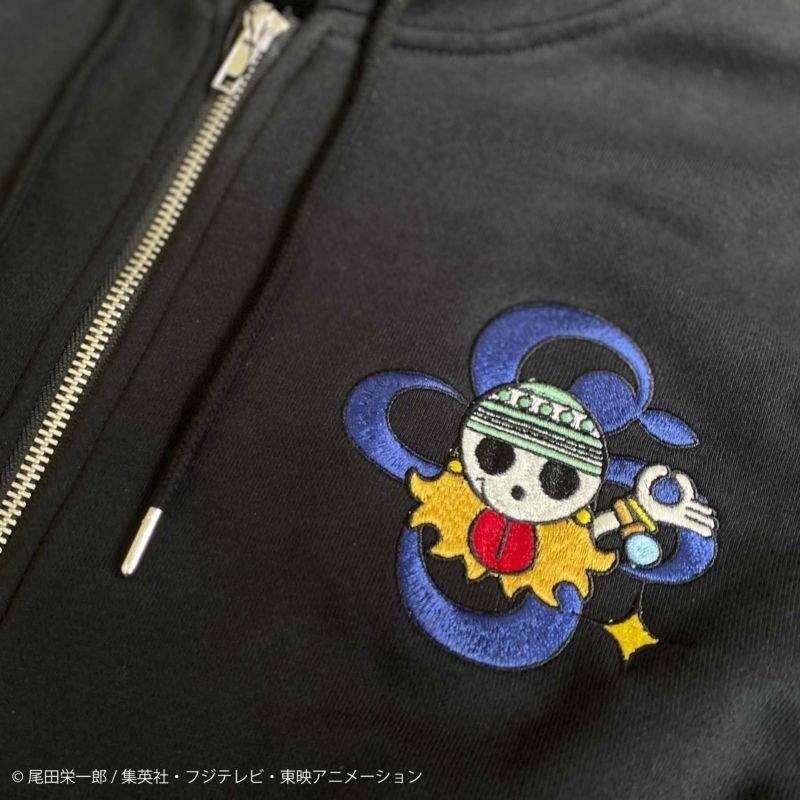 絡繰魂 からくりだましい × ONE PIECE ワンピース おナミ 刺繍 ZIP UP