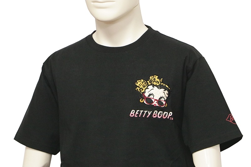 Betty Boop × LOW BLOW KNUCKLE 旧車 暴走族 ベティ 半袖Tシャツ