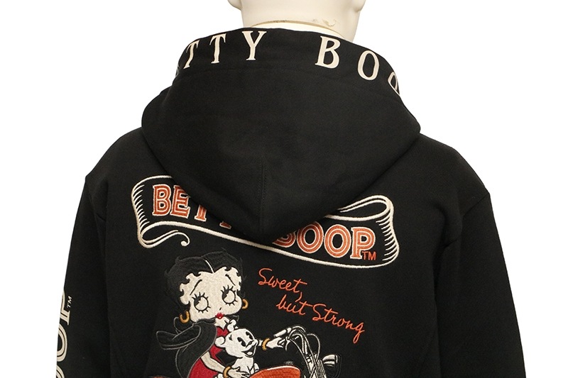NEVERMIND × BETTY BOOP アメリカンバイク × ベティブープ 柄 刺繍 裏