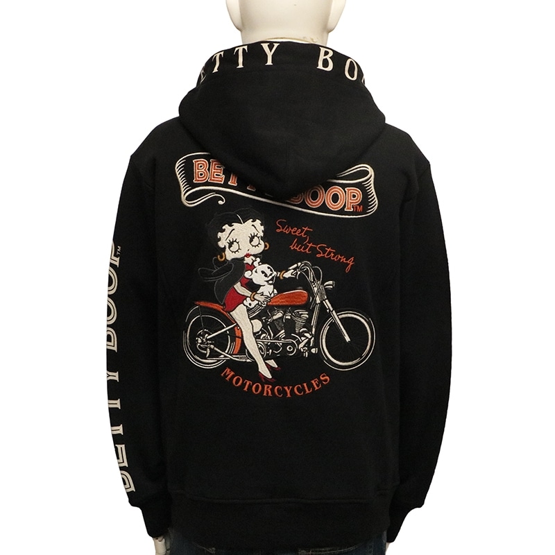 NEVERMIND × BETTY BOOP アメリカンバイク × ベティブープ 柄 刺繍 裏