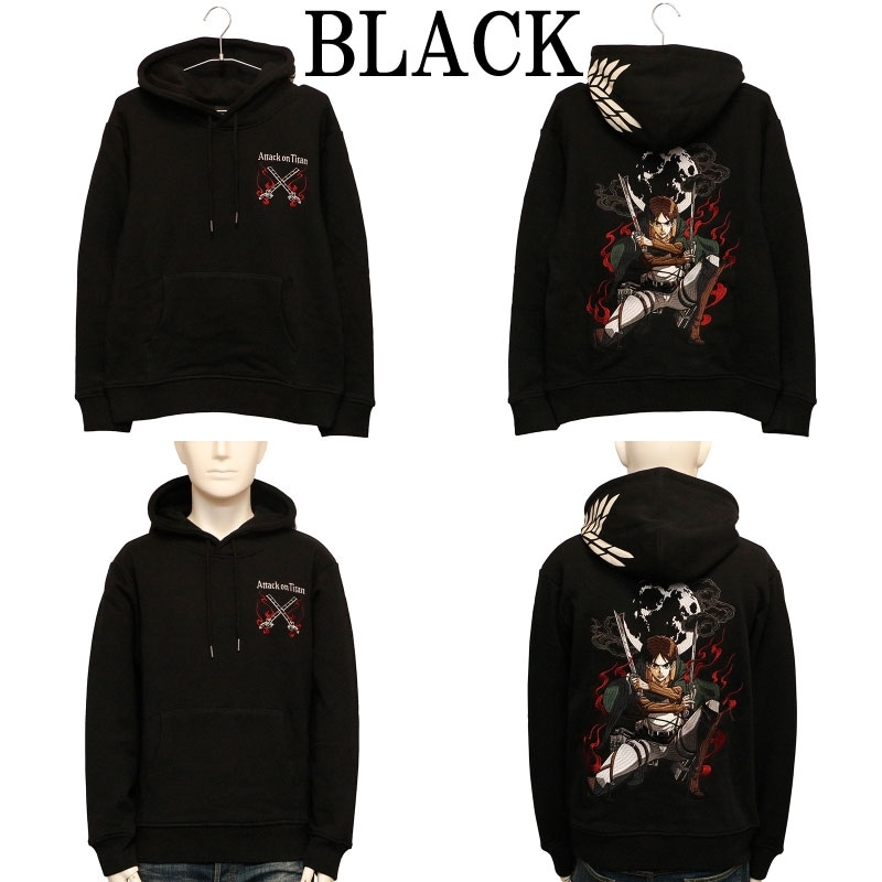 進撃の巨人 Attack on Titan 調査兵団 エレン・イェーガー 刺繍 プル