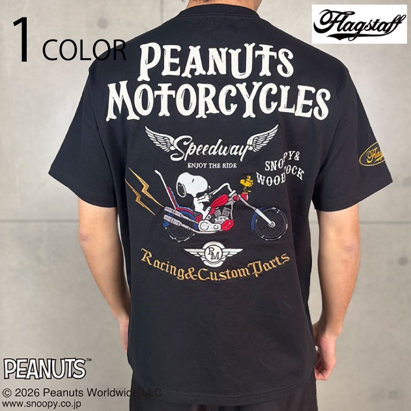 SNOOPY×Flag Staff PEANUTS BIKER TEE （ 462020 ） | カジュアル