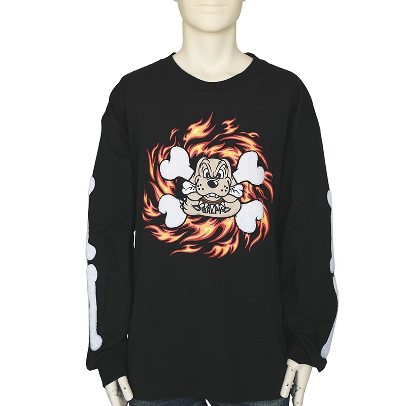 GALFY ガルフィー 骨 長袖Tシャツ (114009)