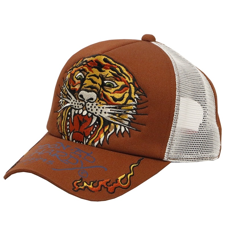 ED HARDY エドハーディー タイガー タトゥー 刺繍 メッシュキャップ