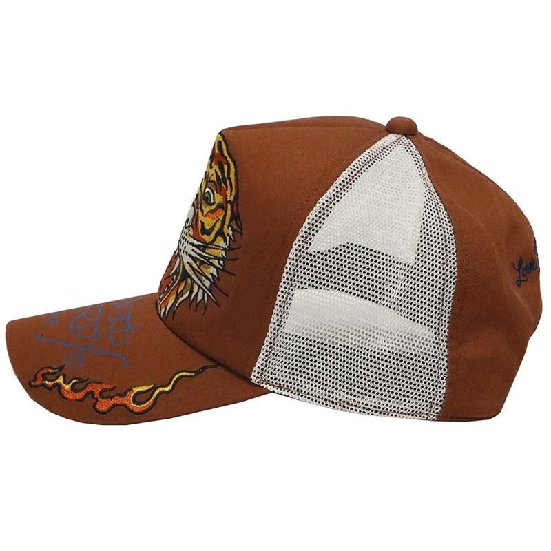 ED HARDY エドハーディー タイガー タトゥー 刺繍 メッシュキャップ