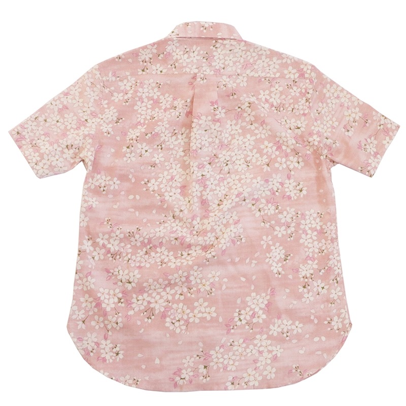 衣櫻 ころもざくら 霞舞桜 柄 レギュラーシャツ （ SA-1468 ）