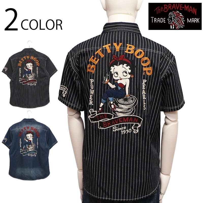 新品　THE BRAVE-MAN X Betty-Boop WABASHシャツ