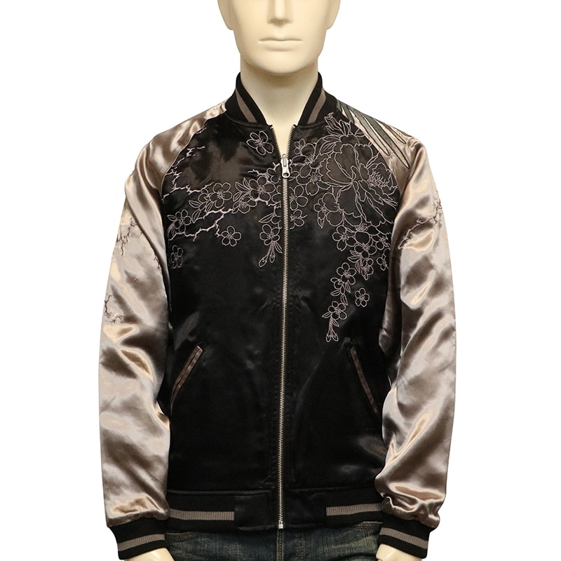 古都古都×絡繰魂 粋 牡丹鳳凰 天翔 柄 刺繍 和柄 リバ－シブル