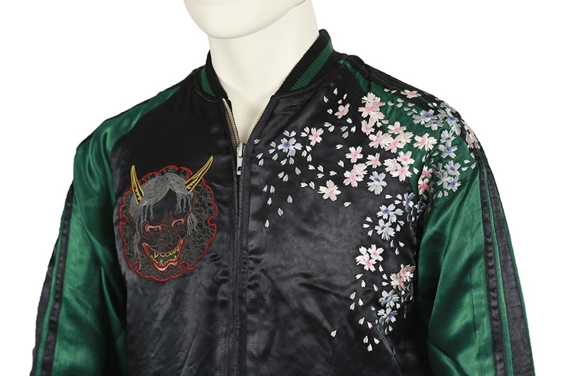 さとり/satori 花魁髑髏刺繍リバ－シブルスカジャン （GSJR-005）