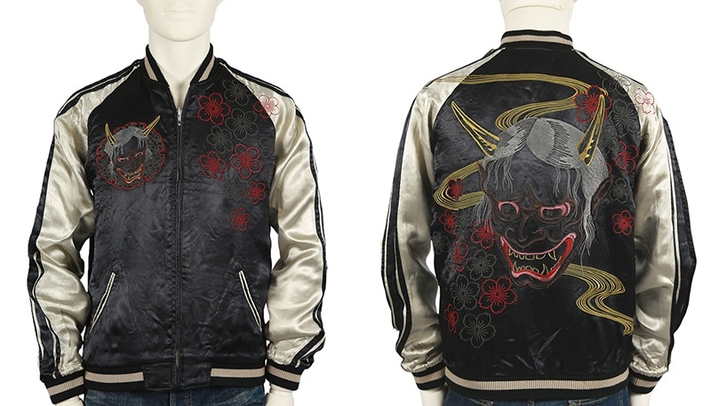 さとり/satori 花魁髑髏刺繍リバ－シブルスカジャン （GSJR-005）