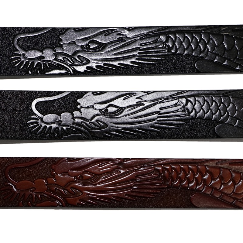 衣櫻/ころもざくら 飛龍 型押し レザー G1 ベルト （SA-1403）