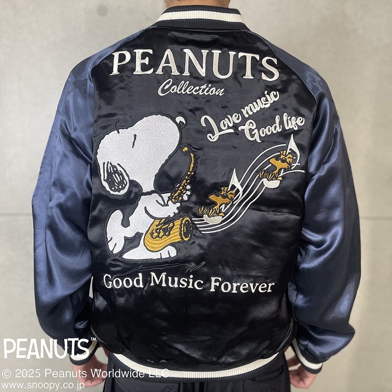 SNOOPY × Flagstaff PEANUTS MOTORCYCLE リバーシブル スカジャン